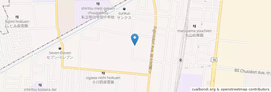 Mapa de ubicacion de 東京障害者職業能力開発校 en Japan, Tokio, 東村山市, 小平市.