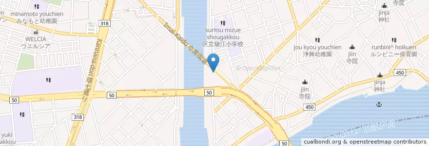 Mapa de ubicacion de 小松川警察署今井交番 en Japan, Tokio, 江戸川区.