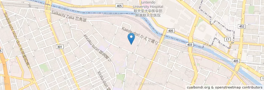 Mapa de ubicacion de 小畑会浜田病院 en 日本, 東京都, 千代田区.