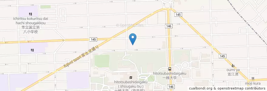 Mapa de ubicacion de 小百合幼稚園 en 日本, 東京都, 国立市.