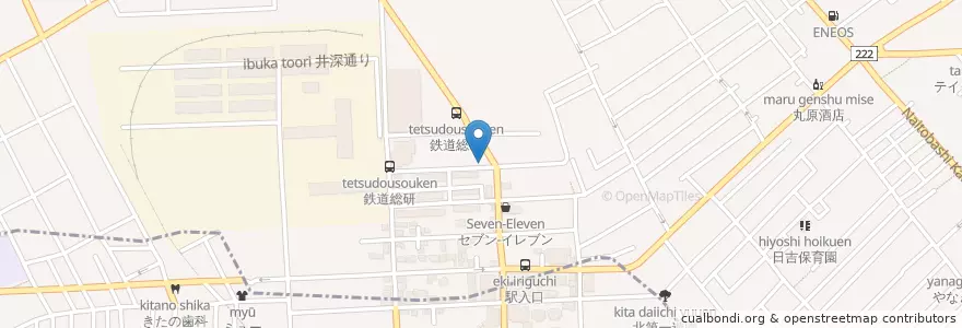Mapa de ubicacion de 小金井警察署光町交番 en Jepun, 東京都, 国分寺市.