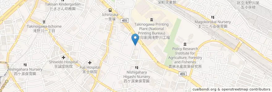 Mapa de ubicacion de 島田第一幼稚園 en Japón, Tokio, Kita.