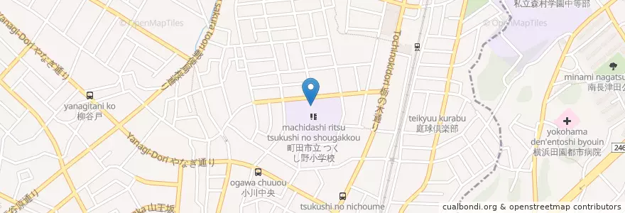 Mapa de ubicacion de 町田市立つくし野小学校 en Japón, Tokio.