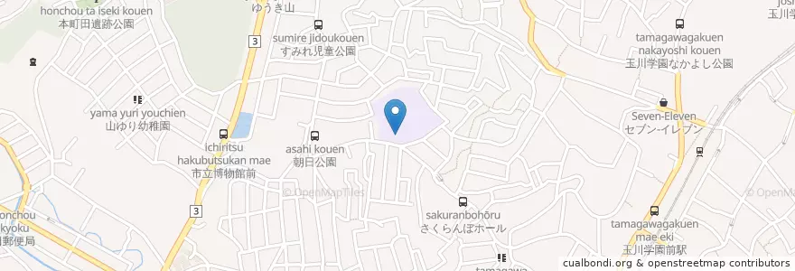 Mapa de ubicacion de 市立町田第五小学校 en 日本, 東京都, 町田市.