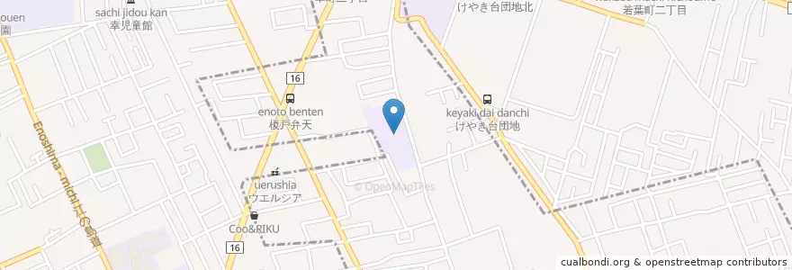 Mapa de ubicacion de 市立第八小学校 en 日本, 東京都.