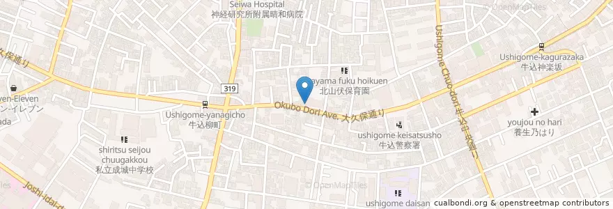 Mapa de ubicacion de 市谷幼稚園 en اليابان, 東京都, 新宿区.