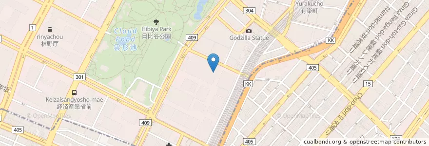 Mapa de ubicacion de 帝国ホテル内郵便局 en 日本, 东京都/東京都, 千代田區.