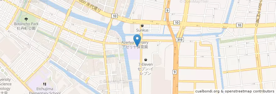 Mapa de ubicacion de 平久幼稚園 en Япония, Токио, Кото.
