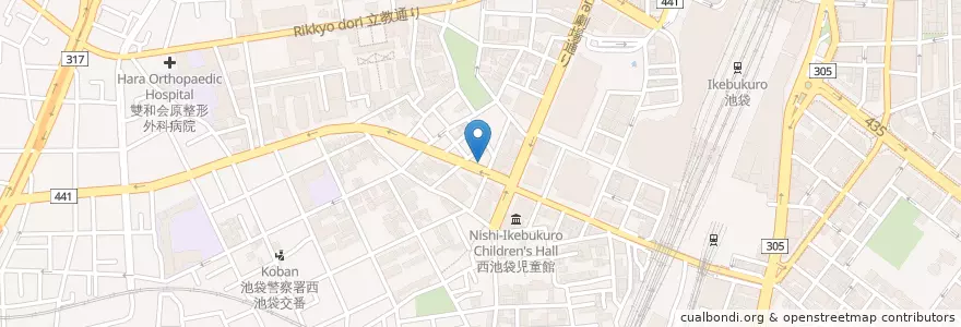 Mapa de ubicacion de 平塚胃腸病院 en Japan, Tokio, 豊島区.