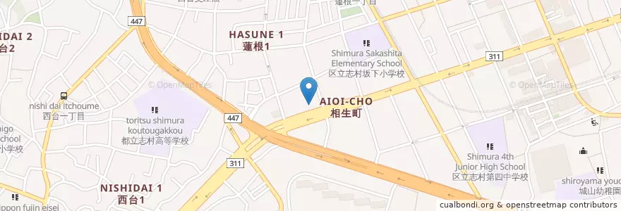 Mapa de ubicacion de 志村消防署 en Japonya, 東京都, 板橋区.