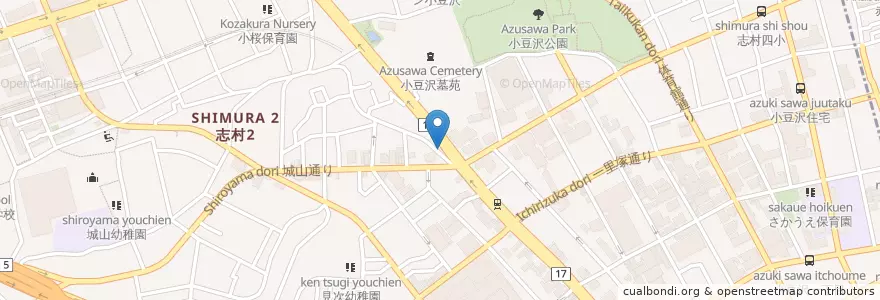Mapa de ubicacion de 志村警察署坂上交番 en Japon, Tokyo, 板橋区.
