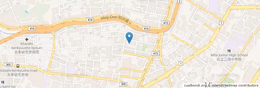 Mapa de ubicacion de 志田町保育園 en 日本, 东京都/東京都, 港區.