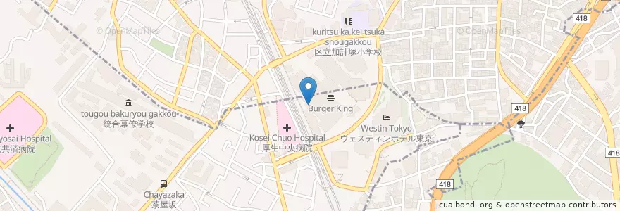 Mapa de ubicacion de 恵比寿ガーデンプレイス郵便局 en Japonya, 東京都, 目黒区.