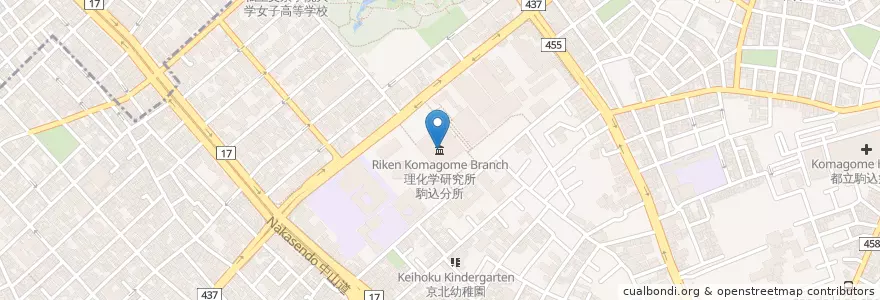 Mapa de ubicacion de 情報処理推進機構 en Japon, Tokyo, 文京区.