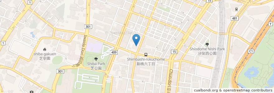 Mapa de ubicacion de 愛宕警察署 en 日本, 東京都, 港区.