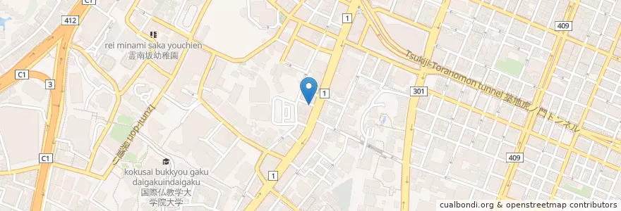 Mapa de ubicacion de 愛宕警察署虎の門交番 en Jepun, 東京都, 港区.