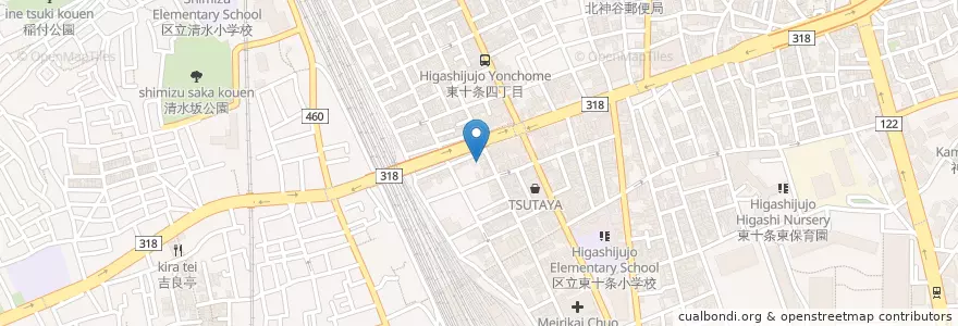 Mapa de ubicacion de 八木病院 en Japão, Tóquio, 北区.