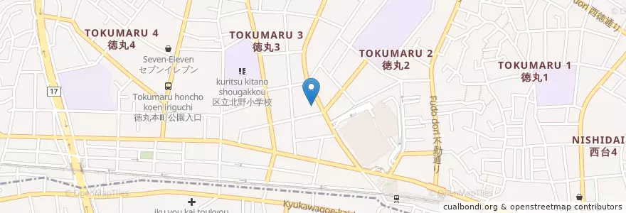 Mapa de ubicacion de 東武練馬中央病院 en Japonya, 東京都, 板橋区.