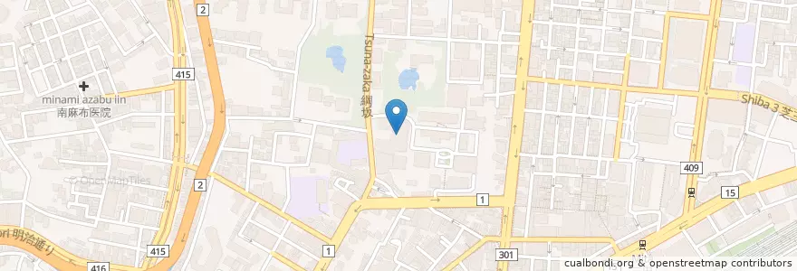 Mapa de ubicacion de 慶應義塾大学（その他） en 日本, 東京都, 港区.
