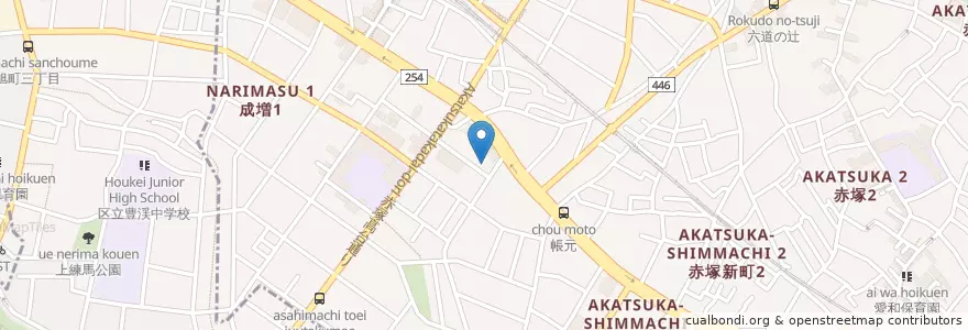 Mapa de ubicacion de 成和会産婦人科病院成増産院 en 日本, 東京都, 練馬区.