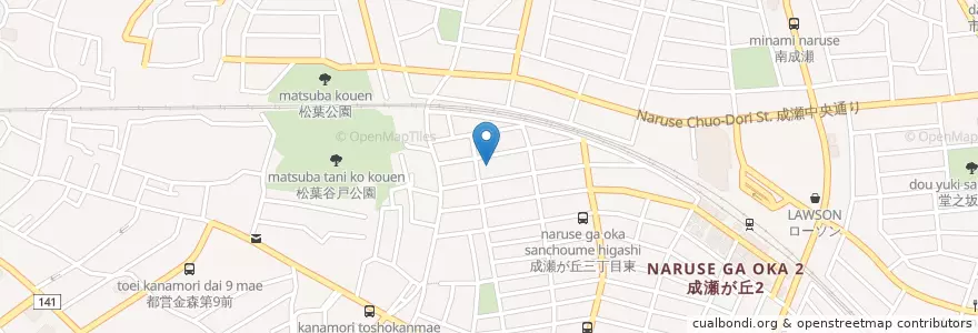 Mapa de ubicacion de 成瀬南野保育園 en 日本, 東京都, 町田市.