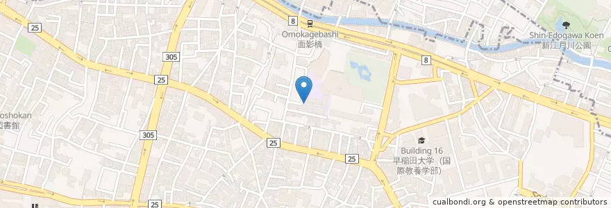 Mapa de ubicacion de 戸塚第一幼稚園 en ژاپن, 東京都, 新宿区.