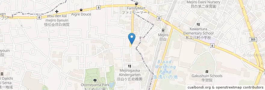 Mapa de ubicacion de 戸塚警察署下落合三丁目駐在所 en 日本, 東京都, 豊島区, 新宿区.
