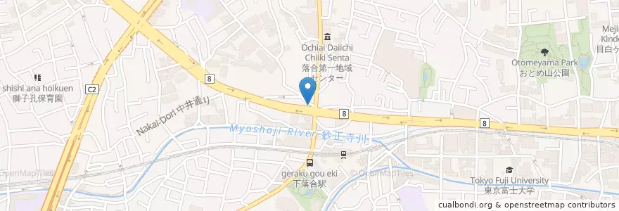 Mapa de ubicacion de 戸塚警察署下落合駅前交番 en Japan, Tokio, 新宿区.