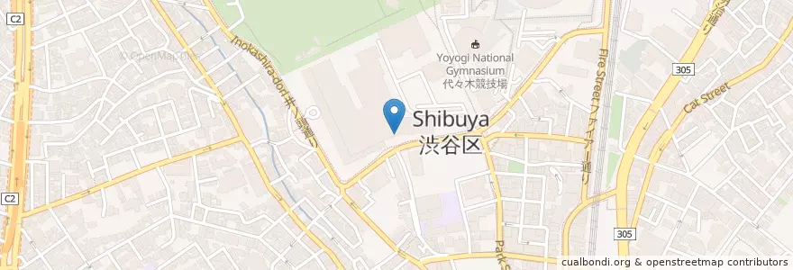 Mapa de ubicacion de 放送センター内郵便局 en Japan, Tokyo, Shibuya.