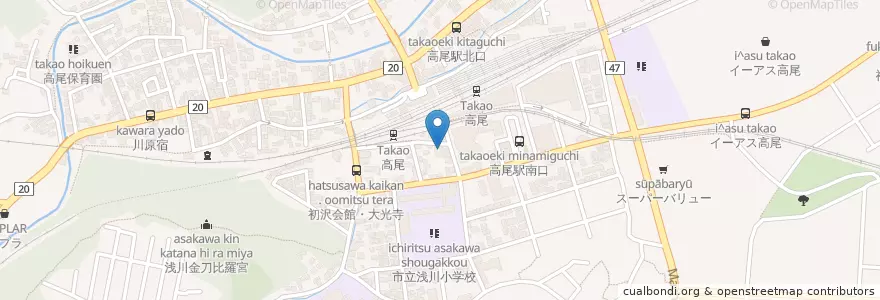 Mapa de ubicacion de 敬愛たかお保育園 en Japão, Tóquio, 八王子市.
