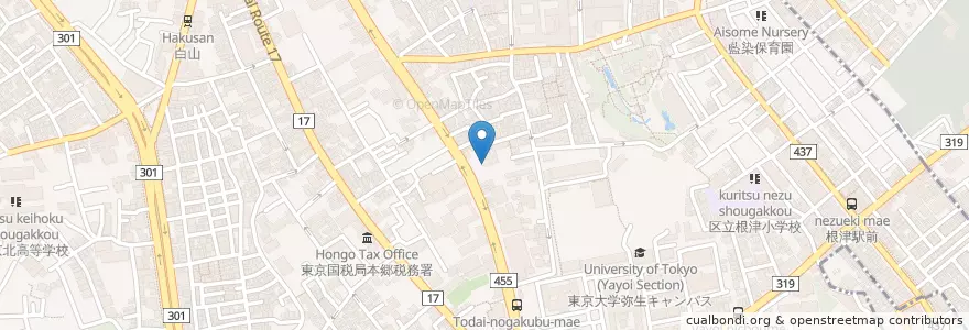 Mapa de ubicacion de 文京女子大学付属文京幼稚園 en 日本, 東京都, 文京区.