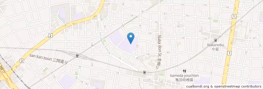 Mapa de ubicacion de 文教大学学園幼稚園 en Japonya, 東京都, 品川区.