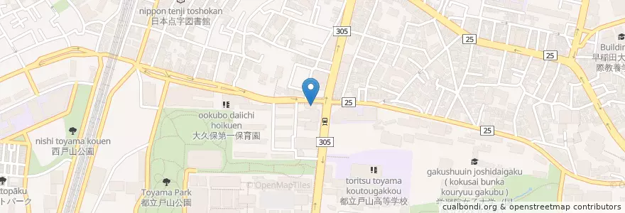Mapa de ubicacion de 新宿消防署戸塚出張所 en Japão, Tóquio, 新宿区.