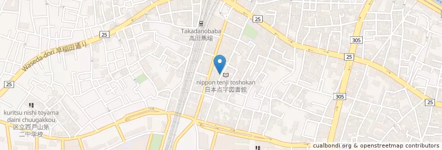 Mapa de ubicacion de 新宿諏訪町郵便局 en Giappone, Tokyo, Shinjuku.