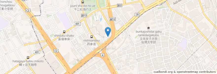 Mapa de ubicacion de 新宿警察署西新宿三丁目交番 en Japão, Tóquio, 新宿区, 渋谷区.