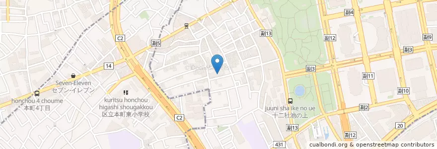 Mapa de ubicacion de 新宿養護学校 en Japon, Tokyo, 渋谷区.