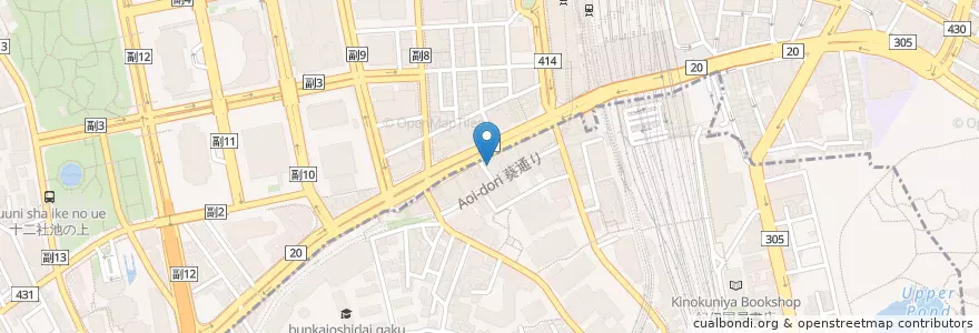 Mapa de ubicacion de 新宿駅南口郵便局 en Japonya, 東京都, 新宿区.