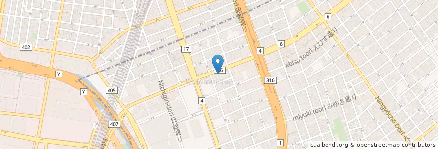 Mapa de ubicacion de 新日本橋駅前郵便局 en 일본, 도쿄도, 치요다, 中央区.