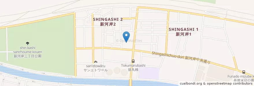 Mapa de ubicacion de 新河岸保育園 en Япония, Токио, Итабаси.