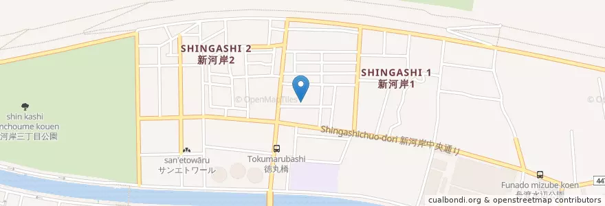 Mapa de ubicacion de 新河岸児童館 en Giappone, Tokyo, 板橋区.