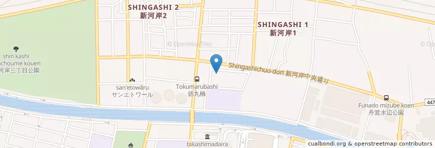 Mapa de ubicacion de 新河岸幼稚園 en Japan, Tokyo, Itabashi.