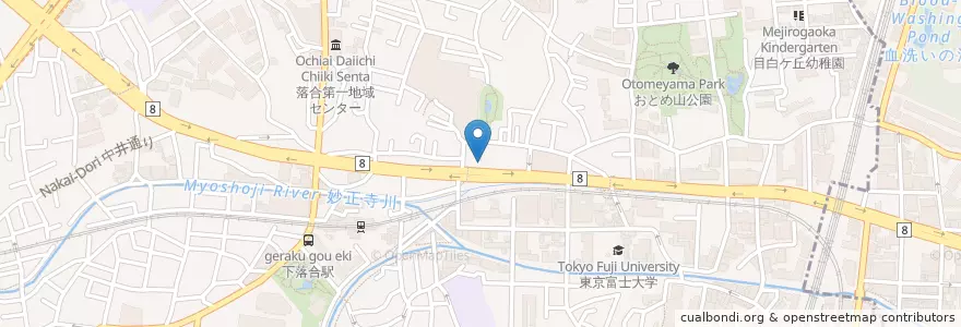 Mapa de ubicacion de 新目白通郵便局 en Jepun, 東京都, 新宿区.