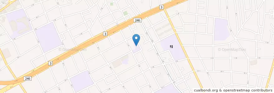 Mapa de ubicacion de 日体幼稚園 en 日本, 東京都, 世田谷区.