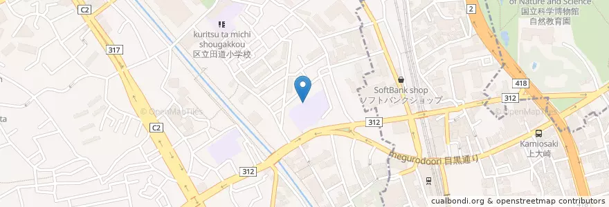 Mapa de ubicacion de 日出幼稚園 en 일본, 도쿄도, 目黒区.