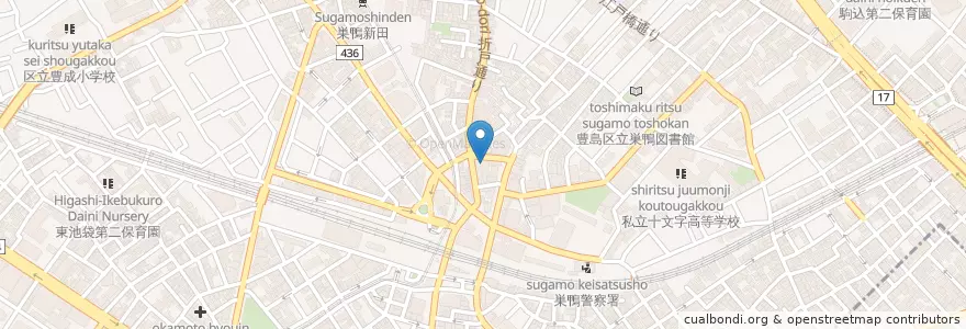 Mapa de ubicacion de 一心病院 en Japan, 東京都, 豊島区.