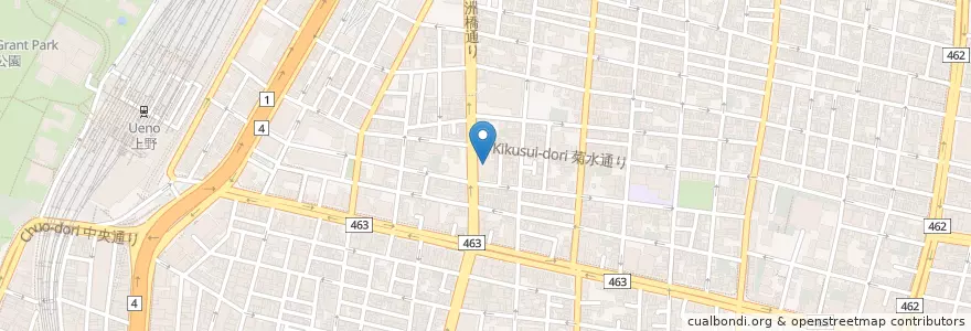 Mapa de ubicacion de 日本原子力研究開発機構システム計算科学センター en Japão, Tóquio, 台東区.