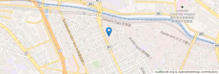 Mapa de ubicacion de 日本大学（経済学部） en 日本, 東京都, 千代田区.