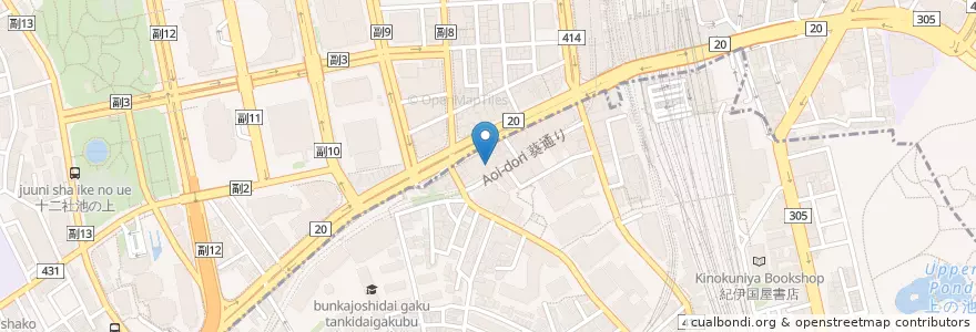 Mapa de ubicacion de 日本心臓血圧研究振興会附属榊原記念病院 en Japonya, 東京都, 新宿区.