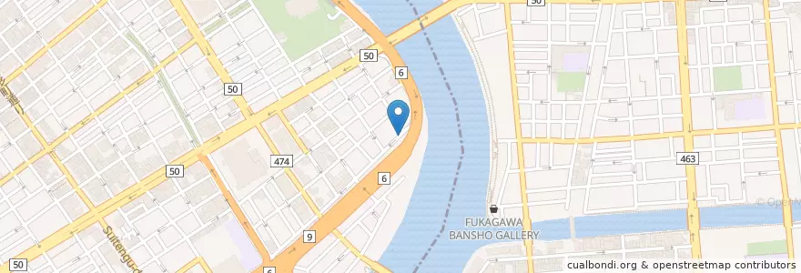 Mapa de ubicacion de 日本橋消防署浜町出張所 en ژاپن, 東京都, 江東区.