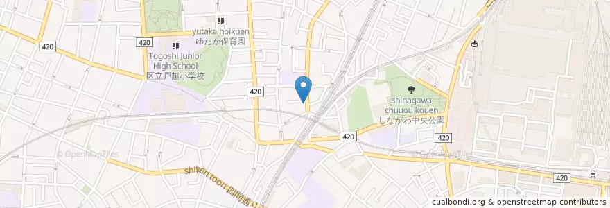 Mapa de ubicacion de 日本音楽学校保育園 en Japón, Tokio, Shinagawa.